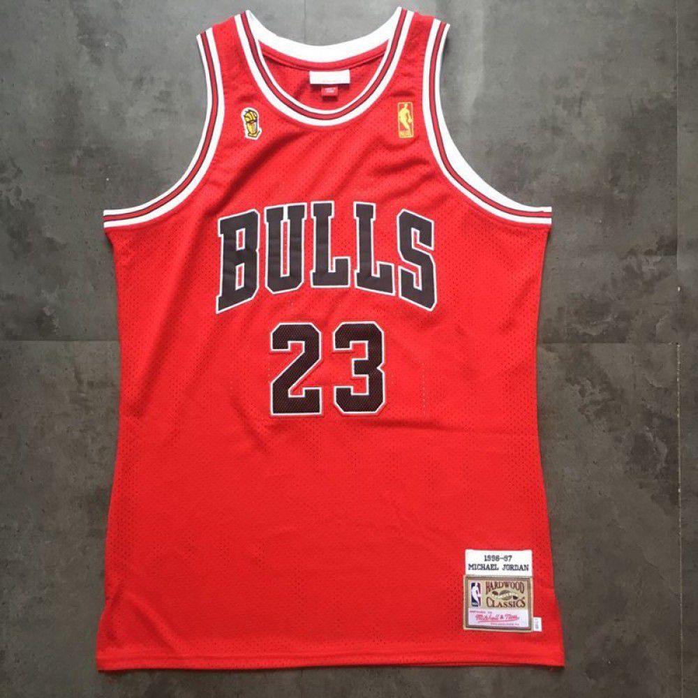 Men's Chicago Bulls Michael Jordan #23 Throwback Red 1996-97 Hardwood Classics Player Jersey-Pro Kit Vault | Brand New 26/27 Sports Jerseys
